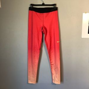 ombre nike pro leggings